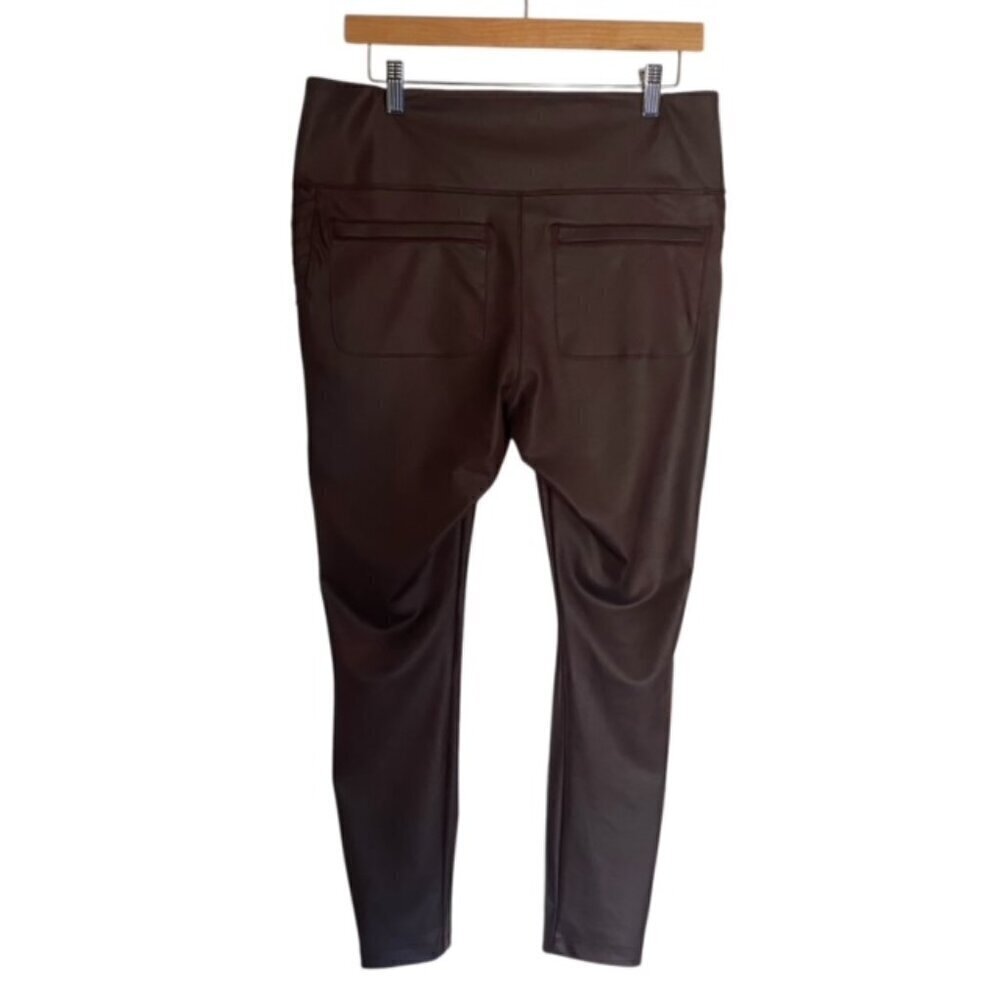 Athleta Delancy Gleam Moto Tight in Burgundy 1X - Picture 4 of 5